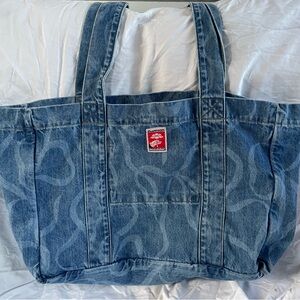Damson Madder Denim Bow Tote Bag in Excellent Condition!